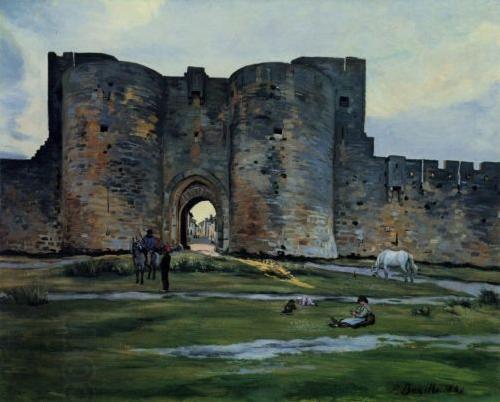 Frederic Bazille Queens Gate at Aigues-Mortes China oil painting art